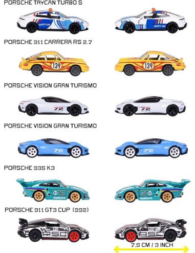 Coche Majorette Porsche Deluxe Cars 1:64