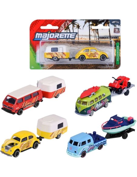 Coche Volkswagen Majorette con Remolque