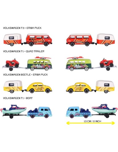 Coche Volkswagen Majorette con Remolque