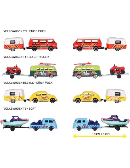 Coche Volkswagen Majorette con Remolque