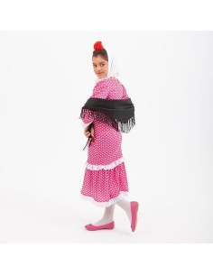 Disfraz chulapa madrileña 4-6 años rosa 2