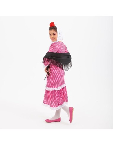Disfraz chulapa madrileña 3-4 años rosa