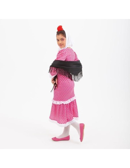 Disfraz chulapa madrileña 3-4 años rosa