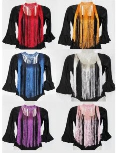 Collar Cuello Flecos Enrejado Gargantill