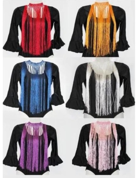 Collar Cuello Flecos Enrejado Gargantill