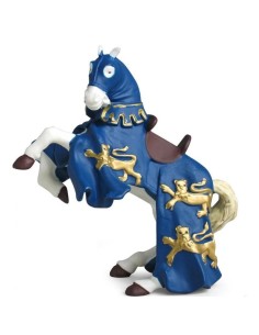 FIGURA CABALLO REY RICARDO AZUL ( PAPO )