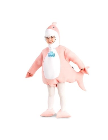 DISFRAZ TIBURON SHARK ROSA 3-4 AÑOS