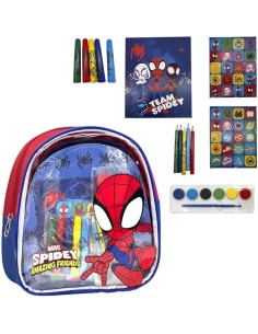 Set Coloreable Mochila Spidey