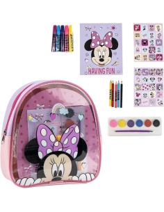 Set Coloreable Mochila Minnie