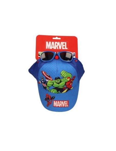 Gorra Set Gafas De Sol Avengers Hulk