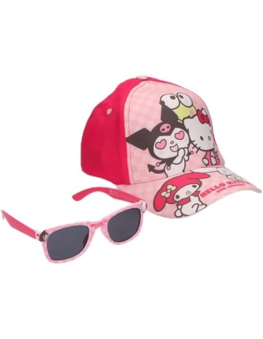Gorra Set Gafas De Sol Hello Kitty