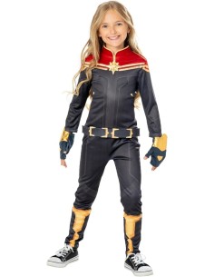 Disfraz capitana marvel deluxe 9-10 años