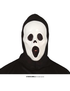MASCARA ASESINO CON CAPUCHA, SCREAM  PVC