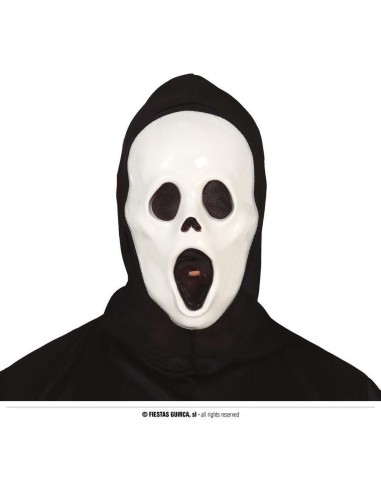 MASCARA ASESINO CON CAPUCHA, SCREAM  PVC