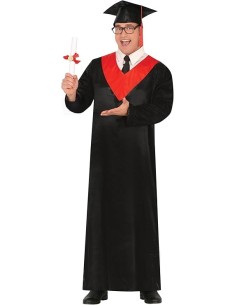 DISFRAZ GRADUADO ROJO (M)