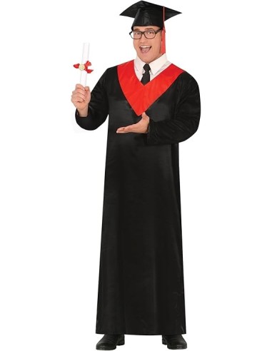 DISFRAZ GRADUADO ROJO (M)