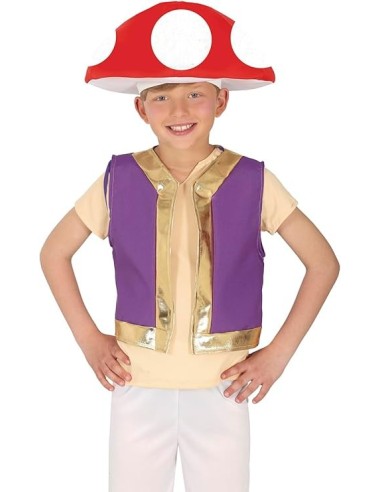 DISFRAZ MUSHROOM TOAD SETA 10-12 Años