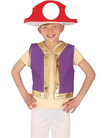 DISFRAZ MUSHROOM TOAD SETA 10-12 Años