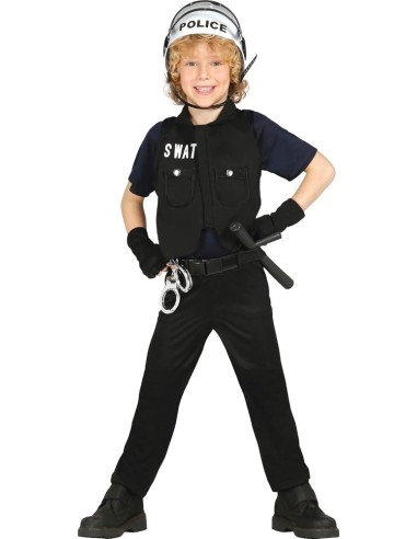 DISFRAZ S.W.A.T. POLICIA 5-6 Años