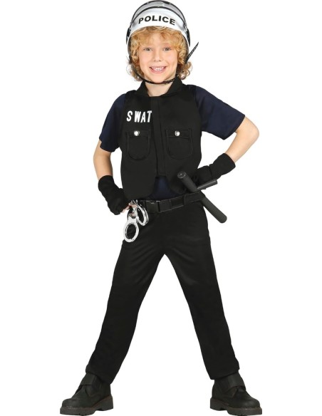 DISFRAZ S.W.A.T. POLICIA 5-6 Años