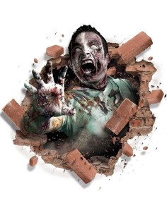 ADHESIVO PARED ZOMBIE 70X80