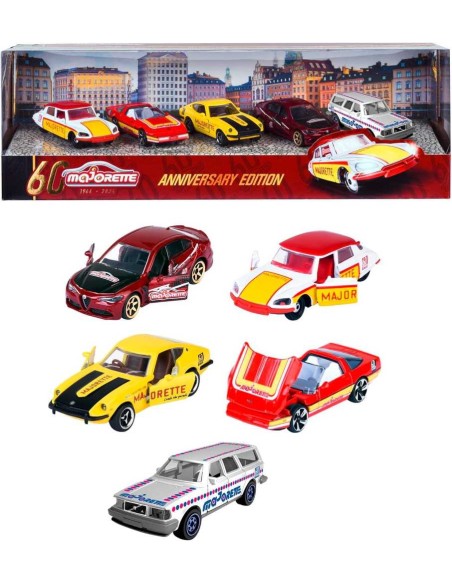 Pack de 5 coches Majorette 60 Aniversari