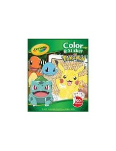 Libro Para Colorear+Stickers Pokémon