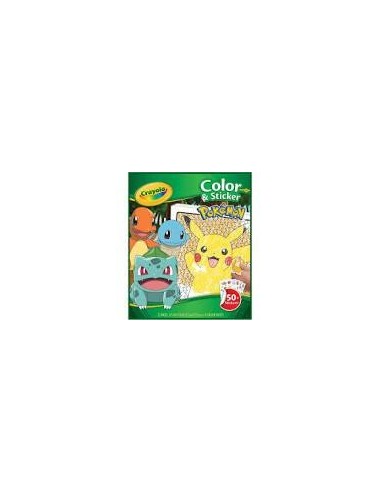 Libro Para Colorear+Stickers Pokémon