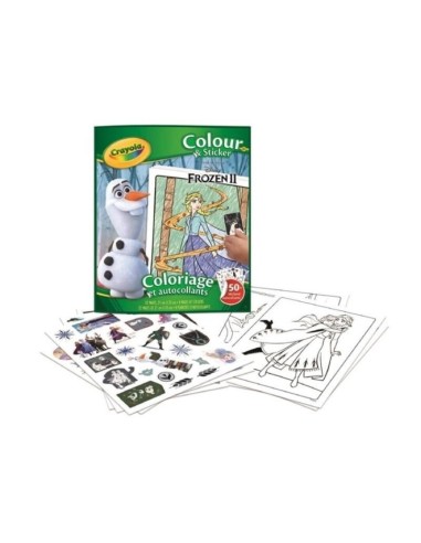 Libro Para Colorear+Stickers Frozen 2