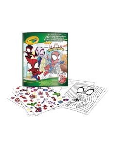 Libro Para Colorear + Stickers Spidey