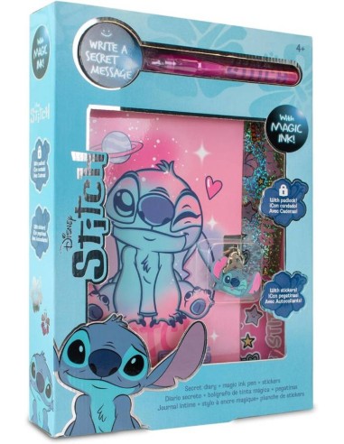 Diario con bolígrafo mágico Stitch