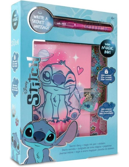 Diario con bolígrafo mágico Stitch