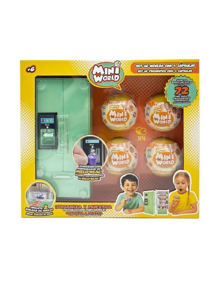 Mini World Set Nevera Con 4 Capsulas