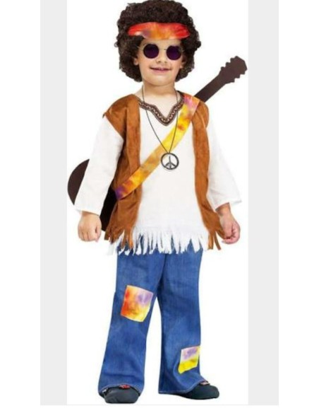 DISFRAZ NIÑO HIPPIE 6A