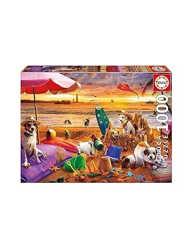 1000 Perros Jugando En La Playa