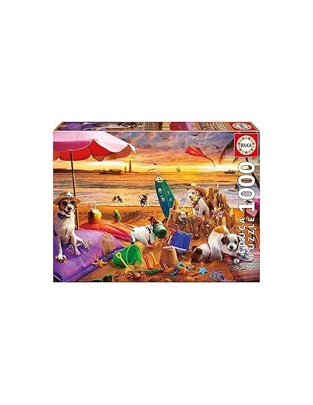 1000 Perros Jugando En La Playa