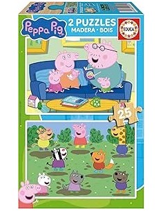 2X25 Peppa Pig Madera