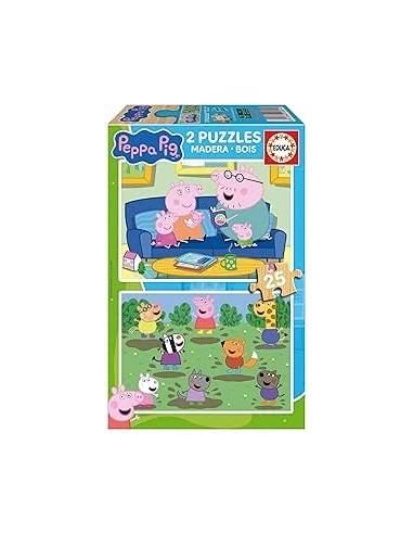 2X25 Peppa Pig Madera
