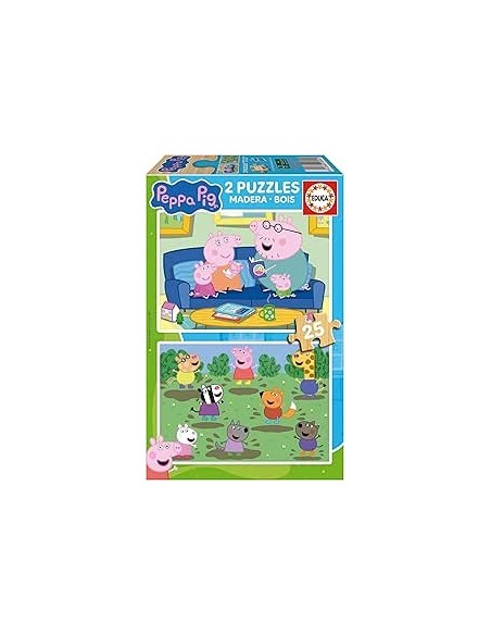 2X25 Peppa Pig Madera