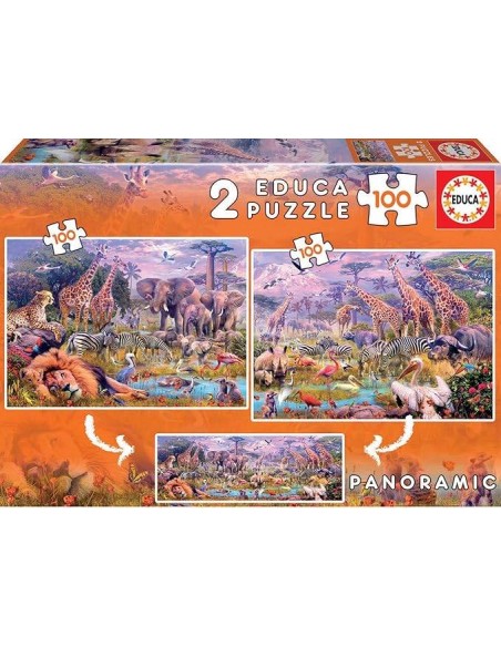 2X100 Animales Salvajes Realista Tipo Di