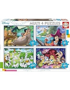 Multi 4 Puzzles Clásicos Disney 50-80-10