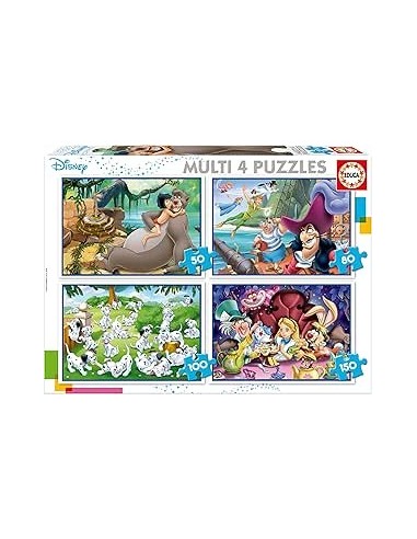 Multi 4 Puzzles Clásicos Disney 50-80-10