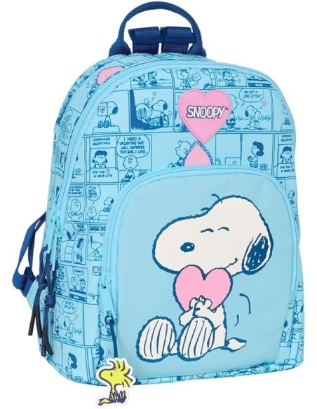mini mochila snoopy "love"