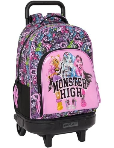 mochila gde. c/ruedas monster high