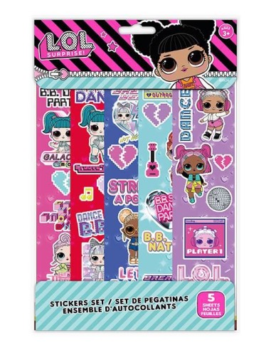 Set de papeleria sticker fun LOL