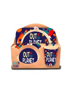 Set desayuno menaje de bambu Out planet