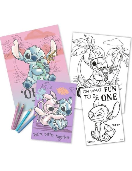 Set de colorear Stitch