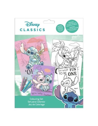 Set de colorear Stitch
