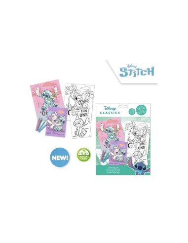 Set de colorear Stitch