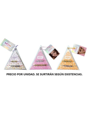 Pulseras con mensaje pack triangulo WOW